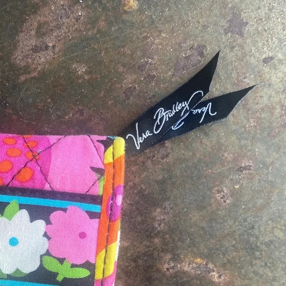 Vera Bradley Euro Wallet in Va Va Bloom Pattern (Retired)-Floral Quilted TriFold - Picture 2 of 11